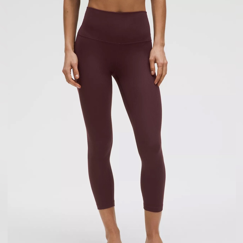 lululemon athletica Plum High-Rise Cropped Leggings